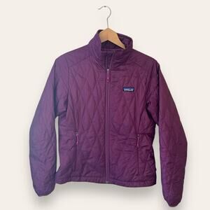 Patagonia Nano Puff Insulated Quilted Jacket Burgundy Extra Small Women’s